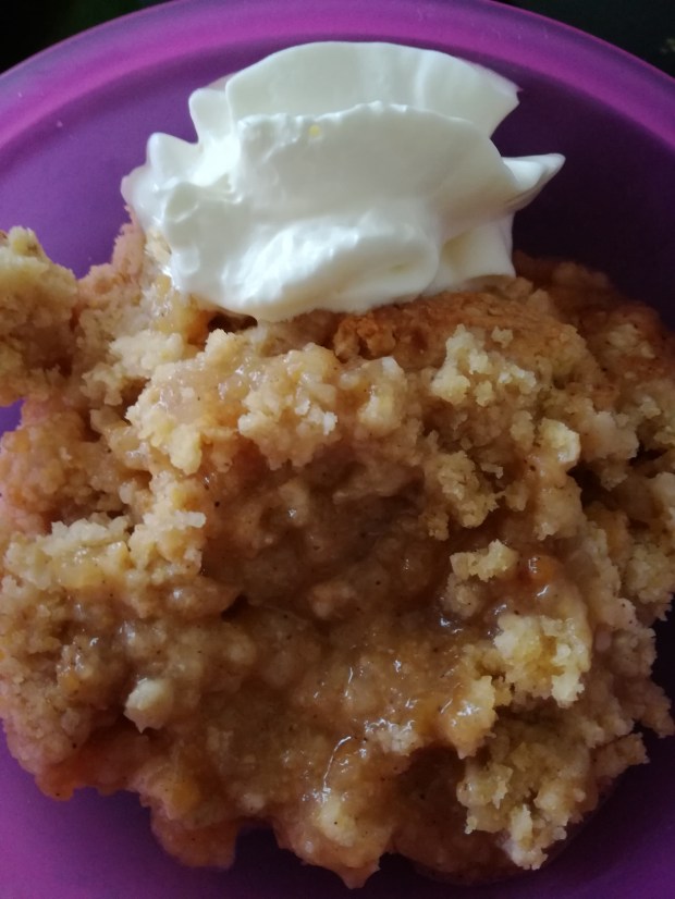 Gluten free fruit crumble