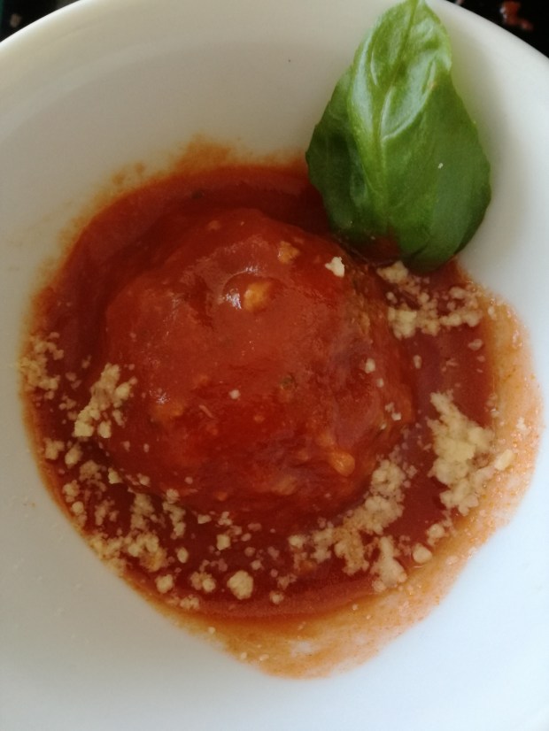 Gluten Free Italian American Meatballs in Pasta Sauce