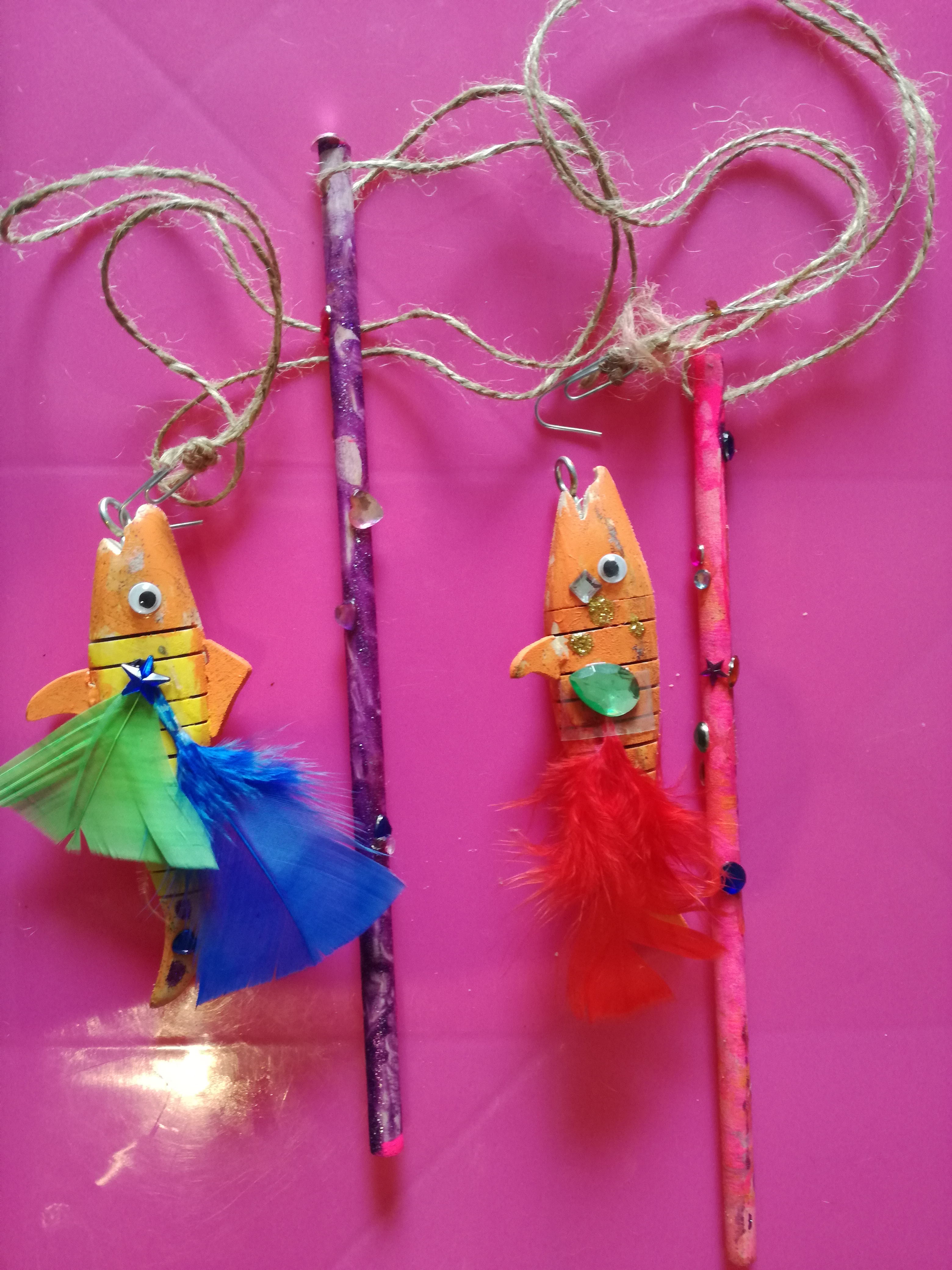 Make an indoor fishing game!